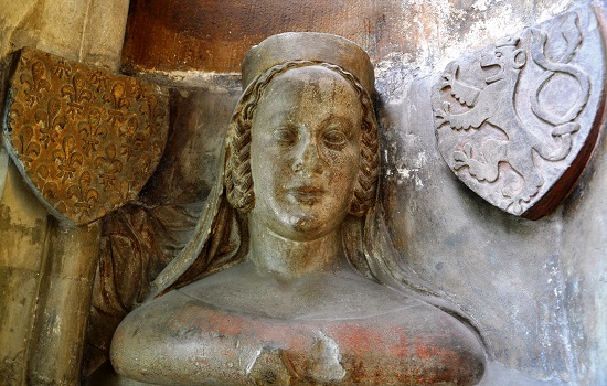 Busta Blanky z Valois v triforiu katedrály sv. Víta