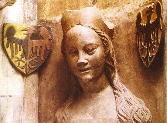 Busta Anny Svídnické ze Svatovítské katedrály
