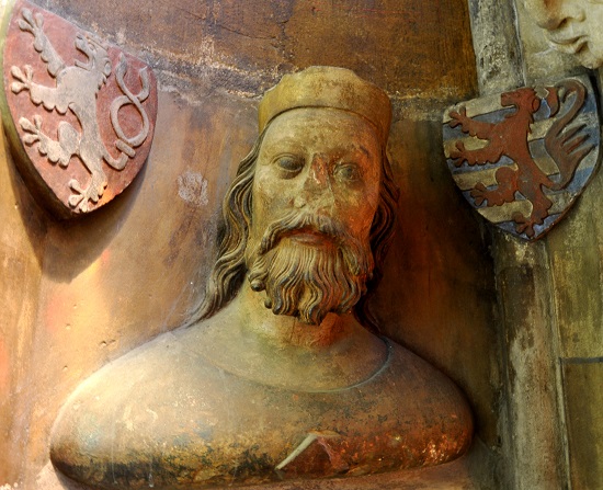 Janova busta z triforia katedrály sv. Víta