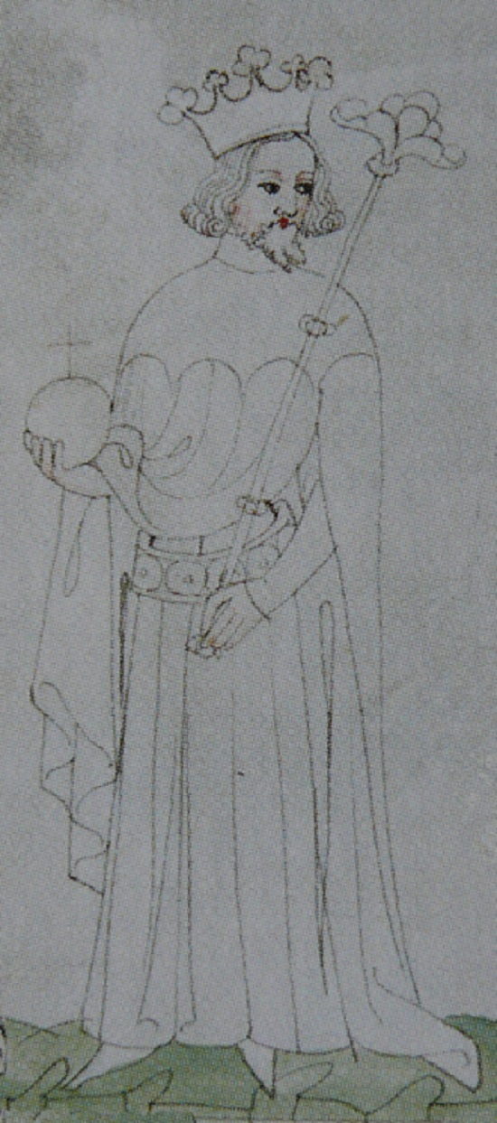 Zobrazení Jana Lucemburského ze Zbraslavské kroniky