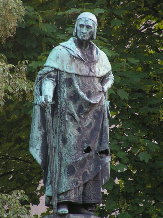 Balduinova socha na tzv. Balduinově kašně v Trevíru (autor: Stefan Kühn)